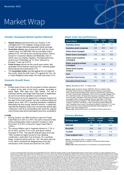 Market Wrap November 2022